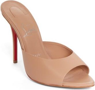 Christian Louboutin Miss Z Pointed Toe Sandal in Blush/Blush at Nordstrom, Size 8Us