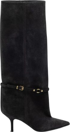 Lella Baldi Tubular Boot - Dames - Laarzen met Hak - Bruin - 37 EU - Leer - Schoenen