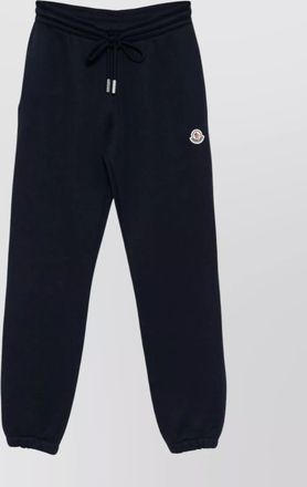 Moncler elasticated waistband and cuffs trousers