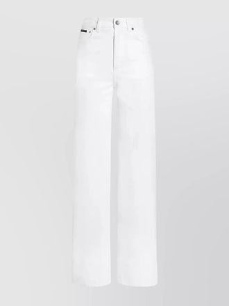 Dolce & Gabbana cotton wide-leg trousers