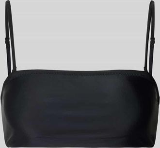 Pieces Bikini-Oberteil mit verstellbaren Spaghettitr&auml;gern Modell BAOMI in Black, Gr&ouml;&szlig;e XL