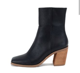 Yellow Box Womens Maora Heeled Boot In Black