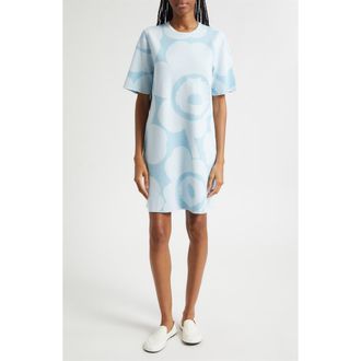 Marimekko Mahdollisuus Unikko Cotton Blend Knit Dress in Light Blue at Nordstrom, Size Xx-Large