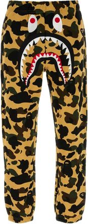 A Bathing Ape Trainingsbroek met camouflageprint - Geel