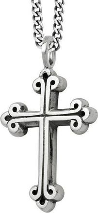 King Baby Studio Medium Traditional Cross Pendant in Silver at Nordstrom