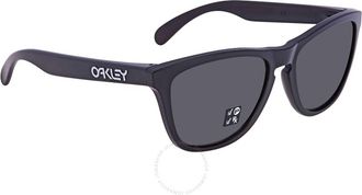 Oakley Unisex - Frogskins Sunglasses In Matte Black Prizm Black Polarized