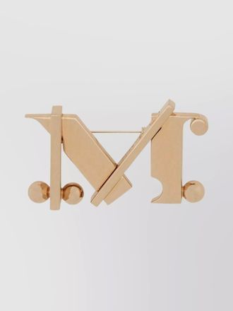 Max Mara monogram brooch