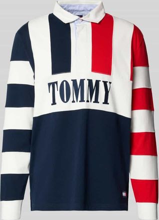 Tommy Jeans Relaxed Fit Poloshirt aus reiner Baumwolle in Marine, Gr&ouml;&szlig;e XXL