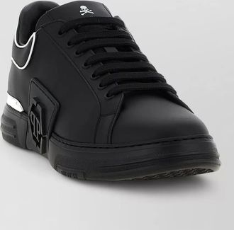 Philipp Plein leather low-top sneakers