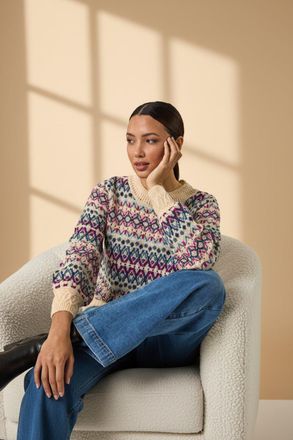 Roman Delicate Scallop Fairisle Jumper
