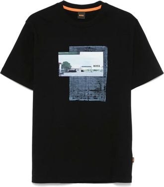 BOSS cotton jersey T-shirt - men - Cotton - S - Black