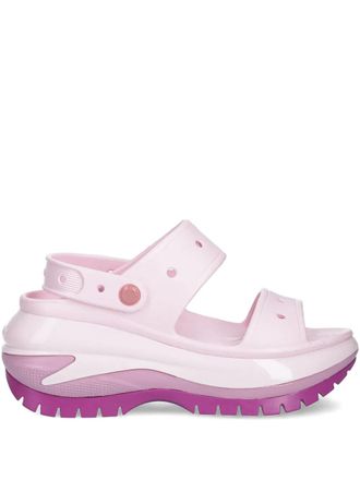 Crocs platform strap sandals - Roze