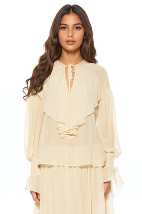 Alexia Admor Serelise Blouse in Ivory at Nordstrom, Size X-Small L