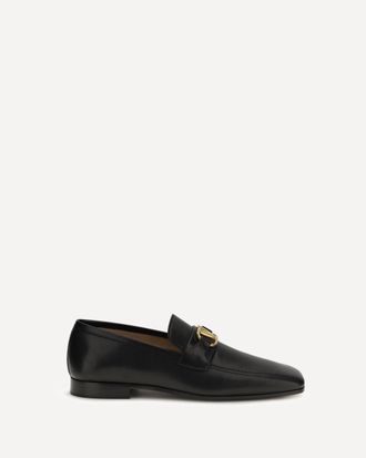 Valentino Garavani Mocassini in capretto con firma Vlogo Man 42