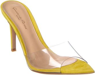 Gianvito Rossi Elle 85 Leather & Vinyl Sandal