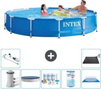 Intex Piscina Con Estructura Redonda - 366x76 Cm - 8-piezas S31771
