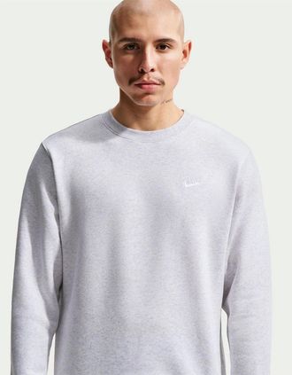 Nike Mens Sportswear Club Crew - Grey - Size: 36