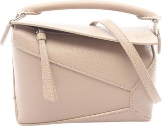 Loewe Pre-owned Loewe Mini Calfskin Puzzle Edge Satchel Ladies A4229OFX03FGPFIX