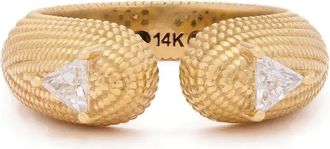 Yrusha 14K yellow gold Écaille ring