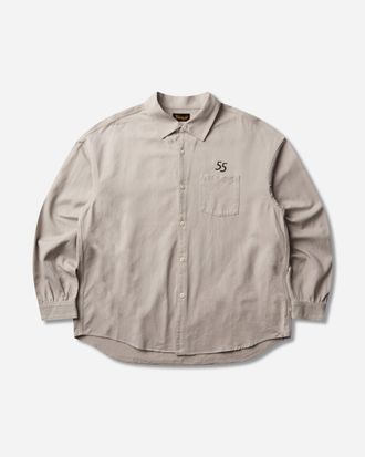 Visvim Men s Palmer Longsleeve Shirt Ivory