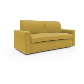 Divani.Store Divani.store - Kansas Sof&aacute; Cama Convertible H20 Cm En Tela Impermeable 212 Cm (mat. 160x197) Amarillo