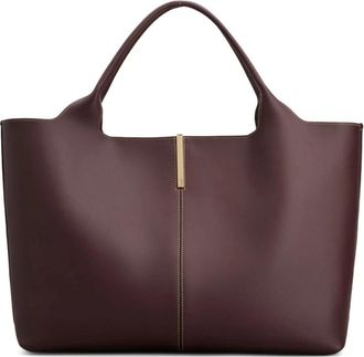 Tod's Shopping Bags, female, Brown, ONE SIZE, Brown Leather Tote Bag