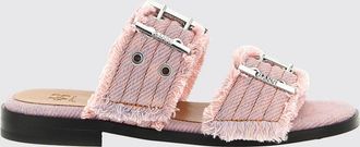 Ganni Sandalo Ganni in cotone organico con profili sfrangiati