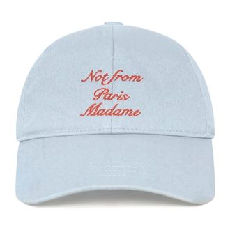 Dr&ocirc;le de Monsieur La Casquette Slogan - Heren - Petten - Blauw - ONE Size - Katoen - Accessoires