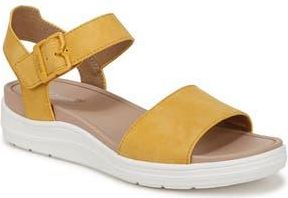 Dr. Scholls Time Off Sky Ankle Strap Platform Sandal in Yellow at Nordstrom Rack, Size 8.5