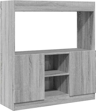 vidaXL Vidaxl - Aparador de madera de ingeniería gris Sonoma 92x33x100 cm