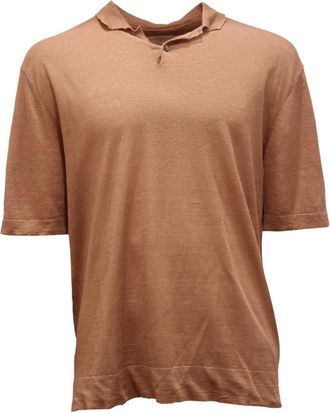 Ballantyne Linnen Overhemd in Blauw - Heren - T-shirts - Beige - XL - Linnen - Tops