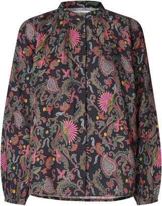 Lollys Laundry Bloemenprint Shirt voor Meisjes - Dames - Blouses - Veelkleurig - S - Katoen - Overhemden