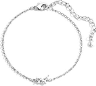 Lili Claspe Bryn Cubic Zirconia Bracelet in Silver at Nordstrom