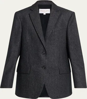 Michael Kors Nico Two-Button Wool Blazer