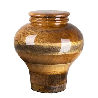 OEM Urna Funeraria De Madera De Mango. Urna Funeraria De Madera De Mango Natural, Pulida