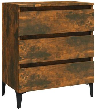 vidaXL Vidaxl - Aparador madera contrachapada color roble ahumado 60x35x69 cm