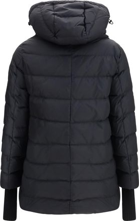 Herno Womens Hooded Down Jacket Nero Polyester Coat