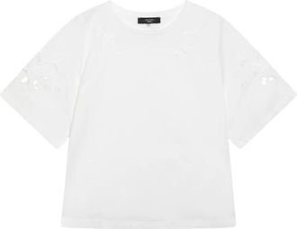 Max Mara Targa Blouse - Dames - T-shirts - Wit - XS - Katoen - Tops