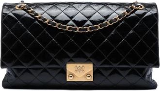 Chanel Pre-owned Vintage Schoudertas - Dames - Vintage Schoudertas - Zwart - ONE Size - Leer - Vintage
