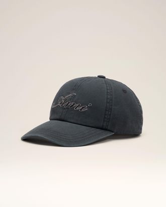 Ami Black cotton cap with Ami Paris emboirery Black - OS - Unisex