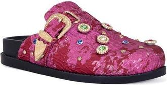 Azalea Wang Quinby Studded Clog in Red at Nordstrom, Size 8.5