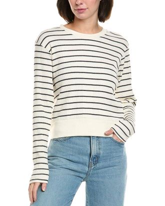 perfectwhitetee Rib Striped Boxy T-Shirt