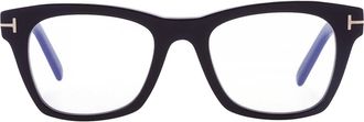 Tom Ford Blue Light Block Square Mens Eyeglasses FT5886-B 001 52