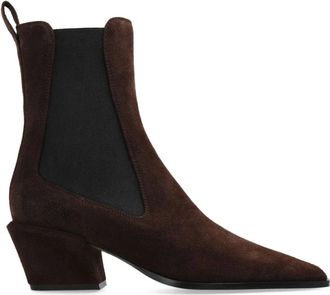 PARIS TEXAS Bettina Enkellaarsjes - Dames - Cowboylaarzen - Bruin - 38 1/2 EU - Leer - Schoenen