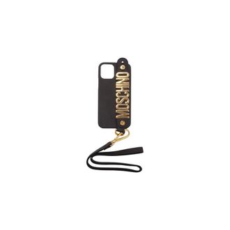 Moschino Phone Accessories, female, Black, Size: ONE SIZE Cover for iPhone 12/12 Pro
