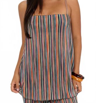 Show me your Mumu Abby Top In Multi Stripe