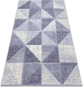 RugsX Alfombra FEEL 5672/17944 Triangulos beige/violet purple 80x150 cm