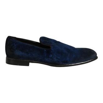 Dolce & Gabbana Mv8927 Instappers Loafers - Heren - Schoenen - Blauw - Maat: 44 EU Su&egrave;de