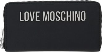 Love Moschino Grote Portemonnee - Dames - Portefeuilles - Zwart - ONE Size - Leer - Accessoires