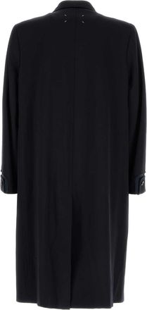 Maison Margiela Mens Wool Coat Navy